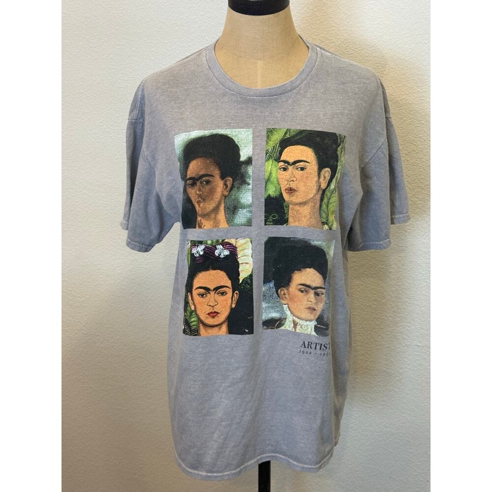 Self Portrait Gray Frida Kahio 4 panel self collage Unisex L